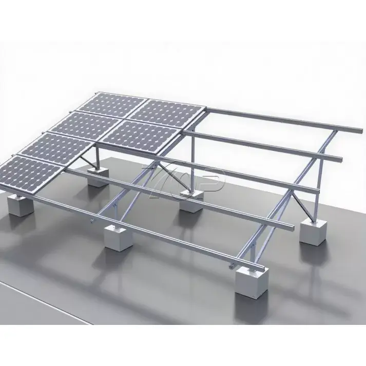 कंक्रीट फाउन्डेशन सौर माउन्ट ग्राउन्ड PV समर्थन