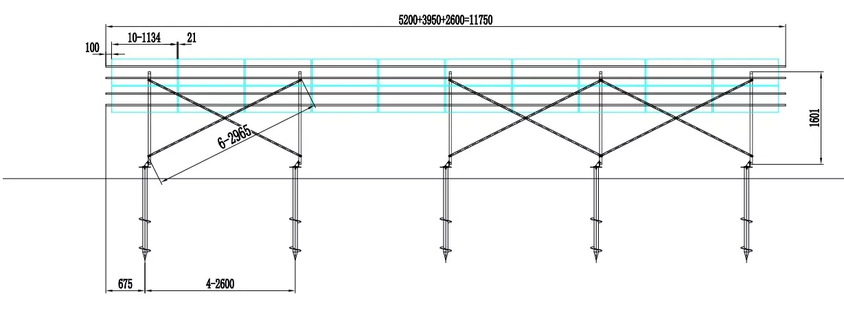 Aluminum Ground Solar Mounting System