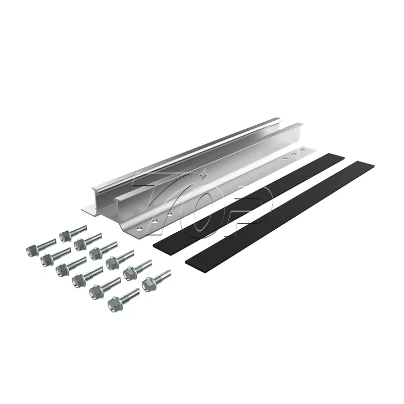 Trapezoidal धातु छत सौर लागि मिनी रेल प्रणाली